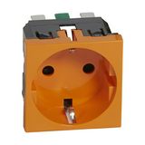 Mosaic 162 dugalj földelt központi fedlap gyerekzárral narancs IP41 modultartó LEGRAND