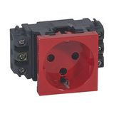 Mosaic 162 dugalj sínes földelt központi fedlap piros IP20 csatornába csavaros DLP LEGRAND