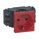 Mosaic 162 dugalj sínes földelt központi fedlap piros IP20 csatornába csavaros LEGRAND