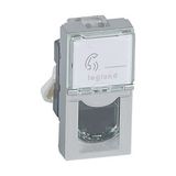 Mosaic adatcsatlakozó dugalj modul UTP RJ45 8(8) Cat6 alumínium bepattintás LEGRAND