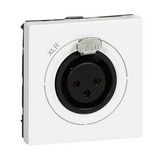 Mosaic audió csatlakozó betét közpotni fedéllel XLR anya műanyag fehér LEGRAND