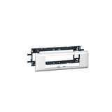 Mosaic csatorna-szerelvénykeret 65mm-fedélhez 6-egység kezeletlen műanyag fényesfehér DLP LEGRAND