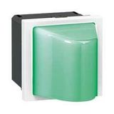 Mosaic jelzőlámpa 3szög betét központi fedéllel 1W 230V zöld-fényű süllyesztett műanyag LEGRAND