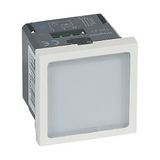 Mosaic jelzőlámpa betét központi fedéllel 1W 230V kék-fényű süllyesztett műanyag fényes LEGRAND