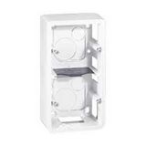 Mosaic kiemelődoboz 1-es függőleges fehér műanyag IP2X LEGRAND