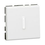 Mosaic N106 nyomó 2M moduláris 1- billentyűs 1v fehér IP31 süllyesztett dmax. műanyag LEGRAND