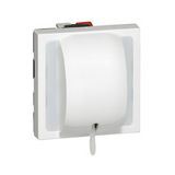 Mosaic N106 nyomó 2M betét közp. fedéllel 1- húzózsinór 1v fehér IP20 süllyesztett dmax. LEGRAND