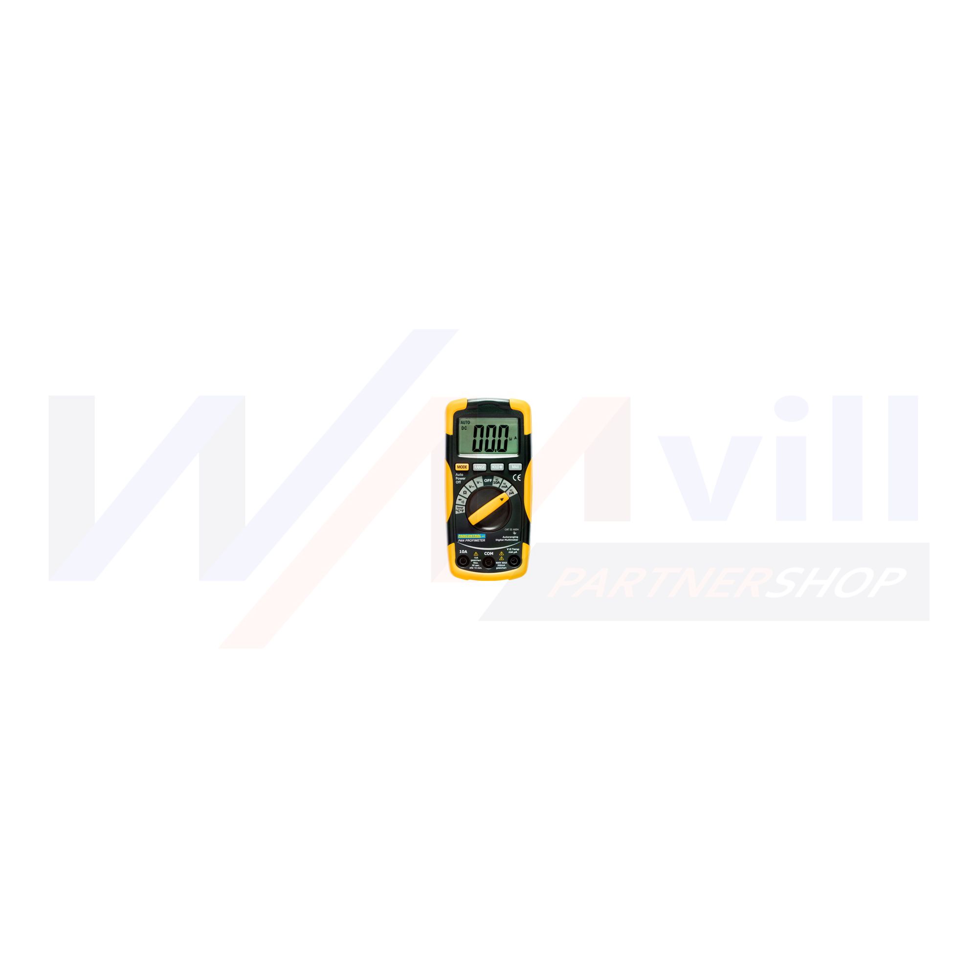 Multiméter V-A-Ohm-°C digitális 600VDC 600VAC 10ADC 10AAC 20MOhm Pancontrol