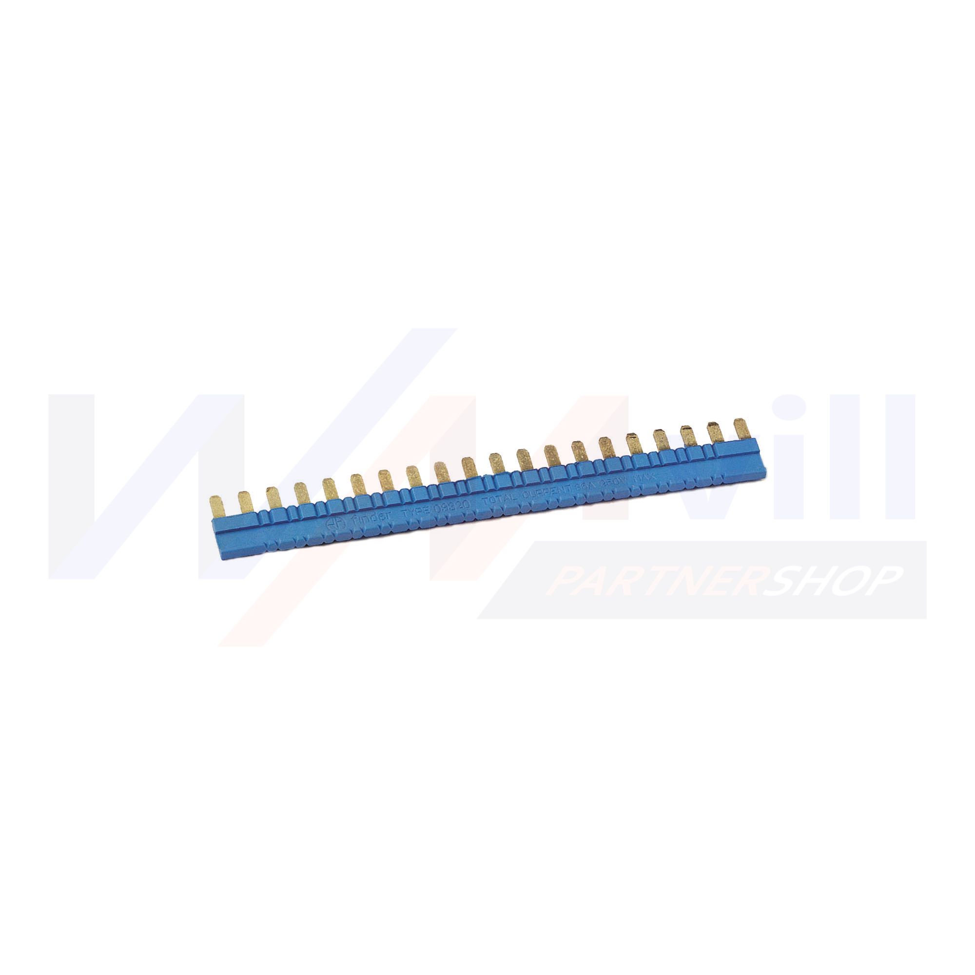 Összekötősín 2P 36A/250V kék 38.-hoz 093.20 FINDER