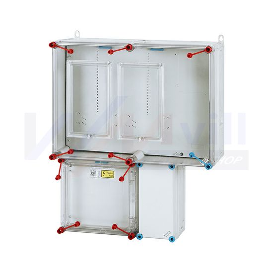 1/3F mérőszekrény 1xM80+1xH63A szabadvezetéki 1-szintes 2-mérőhely 2M HB33K0-U(HEN21.E003) Hensel