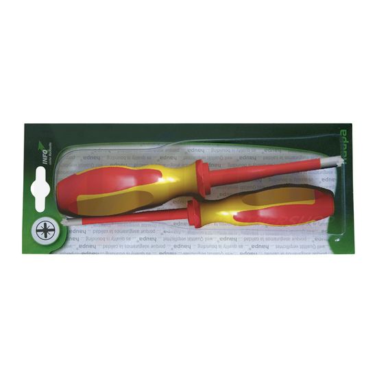 Csavarhúzó készlet piros-sárga (102870 102872) 2-darabos 1000V HUPslim Haupa
