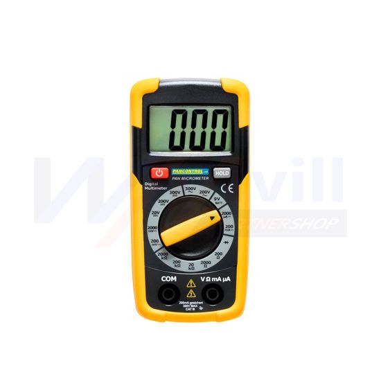 Multiméter V-A-Ohm digitális 300VDC 300VAC 0.2ADC 2MOhm Pancontrol